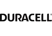Duracell brand logo text in black.