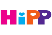Colorful HiPP logo with a blue heart above the 'i'.