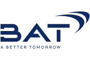 Logo of BAT with the tagline 'A Better Tomorrow'.